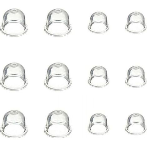 12 Pièces Carburateur Amorce Pompe Ampoule 19mm et 22mm Poire Pompe Amorcage Accessoires de Carburateur pour Debroussailleuse (1/4)