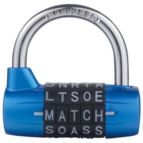 Blue 5 Digit Combination Lock - Security for School and Gym Lockers (1/5)