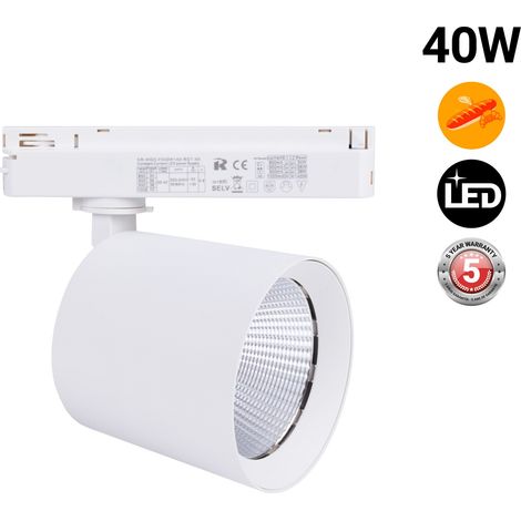 Proyector LED Para Carril Monofásico 40W - Panaderías - (1/5)