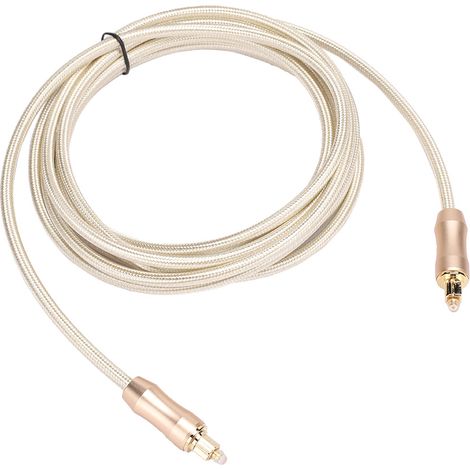 Câble audio à fibre optique SPDIF vers Toslink, port carré, pour décodeur audio d'amplificateur de puissance, 3 mètres (1/5)