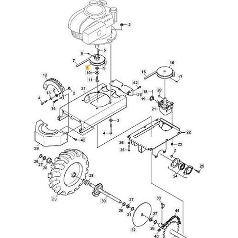 PULEGGIA ORIGINALE STIGA - 1126-8063-01