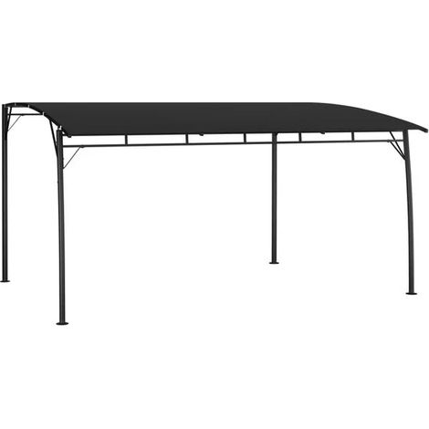 Auvent pare-soleil de jardin 4 x 3 x 2,55 m anthracite - Auvent extérieur terrasse balcon jardin protection UV (1/5)