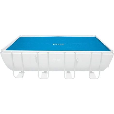 Housse solaire pour piscine gonflable rectangulaire Ultra Frame – 549 x 274 cm, en polyéthylène bleu épaisseur 160 µm (1/5)