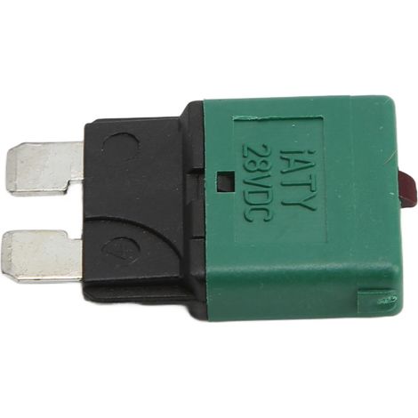 Disjoncteur-fusible à réarmement automatique et manuel 30A/28V CC, à usage général, convient aux automobiles, aux yachts et aux navires basse tension. (1/5)