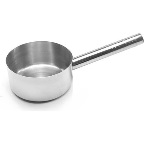 Casserole en acier inoxydable avec poignée, multi-usages, antiadhésive, à main, compatible avec les plaques à induction et les cuisinières à gaz. (1/4)