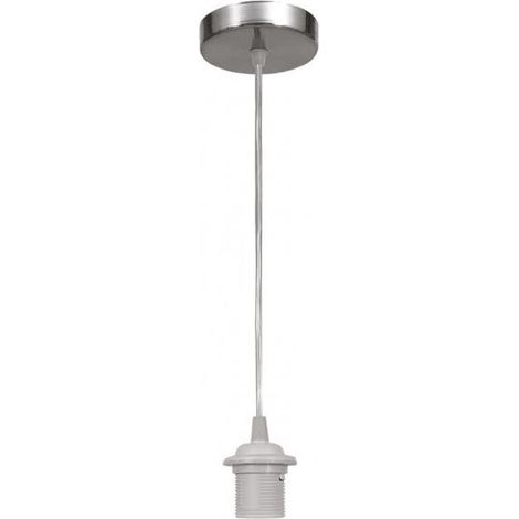 Cornice a sospensione 1xe27 h.reg.xd.10cm cromo