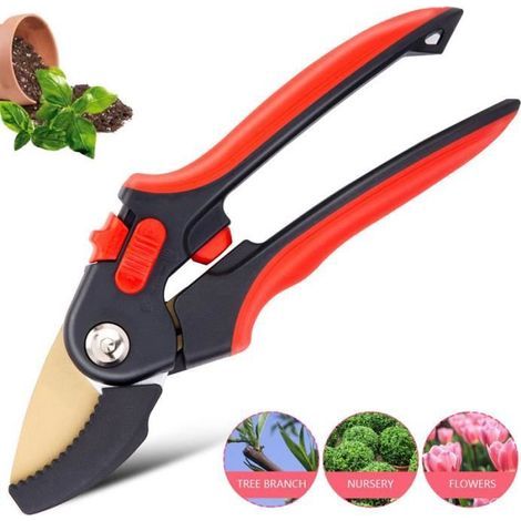 Garden Secateurs - Unspecified - 21.15 cm - Stainless Steel - Ergonomic - Enhanced Safety