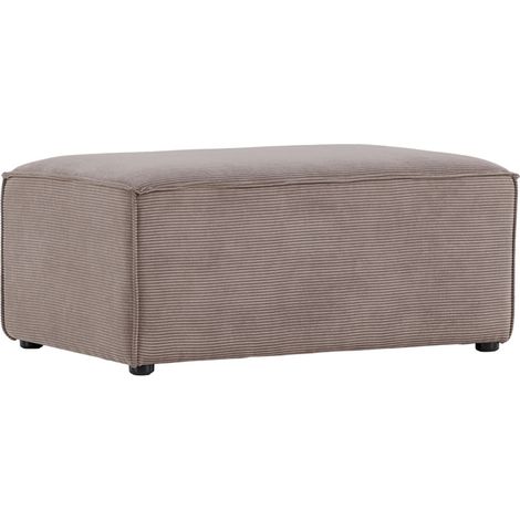 Pouf en Velours Côtelé "Gillholmen" 92cm Marron