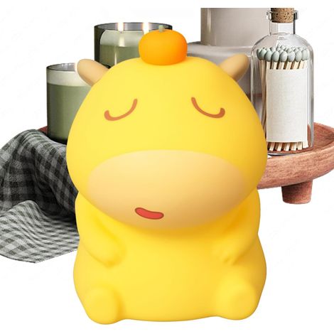 Veilleuse USB en silicone en forme d'animal mignon, petits appareils ménagers pour salon, salle de bain, chambre à coucher, dortoir, bureau, école, fête, vacances, hiver, Pâques, Noël, anniversaire (1/5)