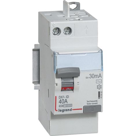 LEGRAND LEG411617 DIFFERENTIALSCHALTER DX-ID SCHRAUBEN/SCHRAUBEN 2P, 230 V, 40 A, TYP A, 30 MA