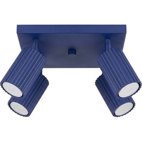 Sollux Karbon Spots encastrés au plafond, bleu outremer, 1 ampoule GU10 (1/5)