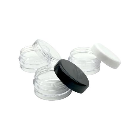 Kosmetiktiegel, nachfüllbare Behälter, transparente Aufbewahrungslösung, 20 g, gemischter Verschluss (1/2)