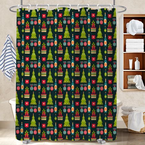 Rideau de bain en polyester 180x180 tendance polyester pour salle de bain pour baignoire asymétrique (1/5)