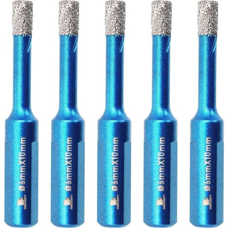 Diamant-Kernbohrer-Set 6mm für Fliesen, Keramik, Stein, 5 Stück (1/5)