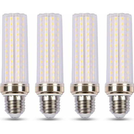Lampadina LED E27 a mais bianco caldo 3000K, equivalente alogena 20W E27 150W, 2000LM, luce a 360°, CA 230V, lampadina LED E27 a mais per garage/studio, non dimmerabile, confezione da 4