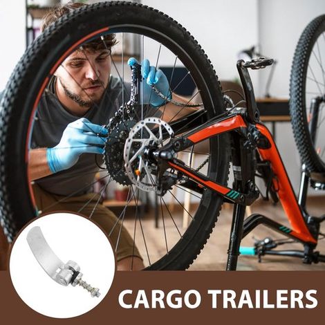 2 piezas Pernos de enganche de remolque，Banda de lijado para disco de amolar，Adaptador de remolque，Conector de remolque de bicicleta (1/4)