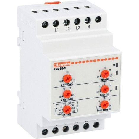 Rele' Protezione Rete 3F/N 380/440V Multifunzione (Lovato Cod. Pmv50Na440)