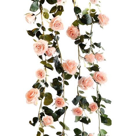 Künstliche Rosen, künstliche Blumendekoration, ideal für Hotels, Büros, Hochzeiten, Gärten, 180 cm, 1 Stk (1/4)