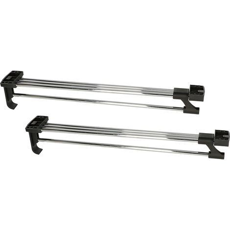 KOTARBAU Lot de 2 solides tringles à vêtements extensibles pour armoire, 400 mm (1/5)