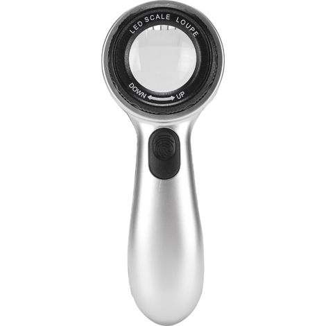 Loupe de poche 30X avec éclairage LED rechargeable pour l'inspection de bijoux et de calligraphie  4 modes d'éclairage (1/5)