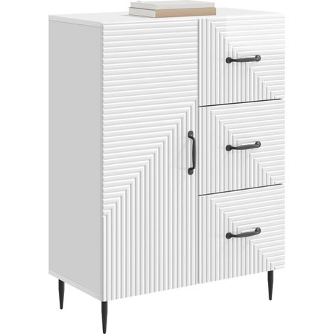 Maison Exclusive - Credenza Bianco Lucido 66 x 34,5 x 89,5 cm Legno ingegnerizzato