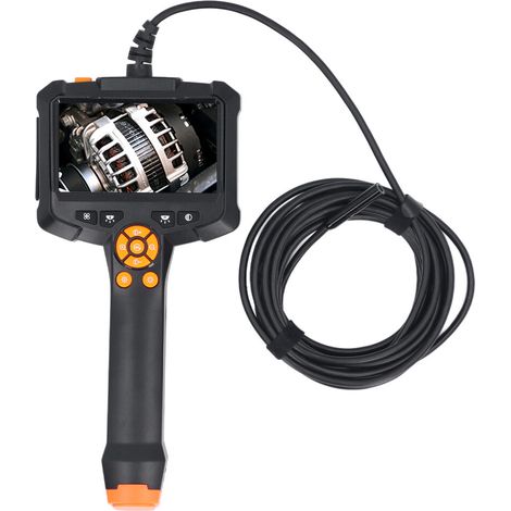 Adatto per telecamera endoscopica a doppia lente da 4,3 pollici, lunghezza focale di 8 mm, risoluzione 1920x1080P, con 8 luci LED