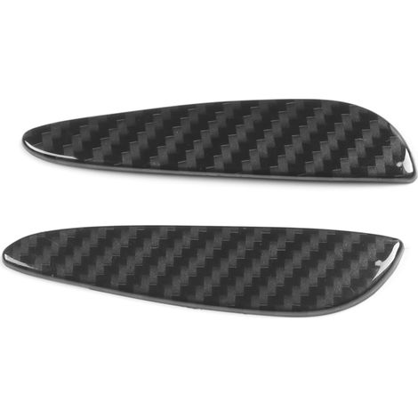 2 Pièces Garniture Latérale en Fibre de Carbone Texturée pour Console de Vitesse Mercedes Benz GLE GLS 2020 (1/5)