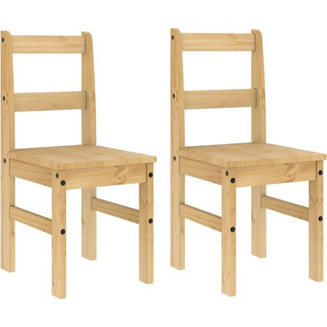 Maison Exclusive - Sedie da Pranzo 2 pz PANAMA 40x46x90 cm in Legno Massello di Pino