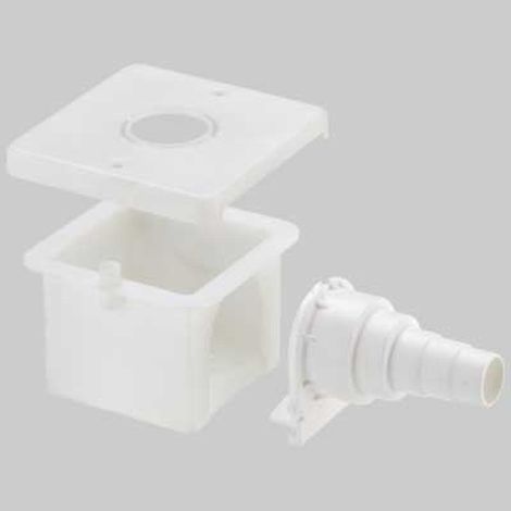 SCATOLA AD INCASSO PER GOMITI FLANGIATI - 90x90