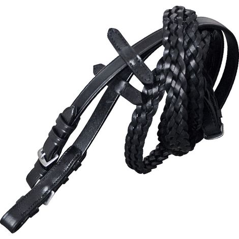marrone - Basische Linie geflochtene Leder Strasssteine