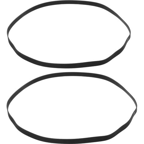 Courroies D'entraînement pour Tourne-Disque et Magnétophone Transmission Précise et Compatibilité Étendue en Caoutchouc Noir 2 Pièces Accessoires de Remplacement (1/5)