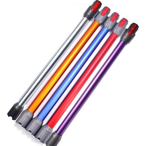 Tube d'extension léger pour aspirateurs Dyson V12/V10 Slim, raccords métalliques, tube droit long (74 cm, rouge), adapté aux appareils ménagers. (1/4)