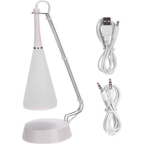 Lampe Led Nocturne - Lampe Bluetooth Avec Haut-Parleur Et Variateur Tactile - Pour Chambre Bureau - 1 Pièce (1/5)
