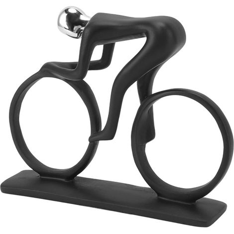 Fahrradornament aus Kunstharz, schlichtes und klares Design, für den TV-Tisch (1/5)