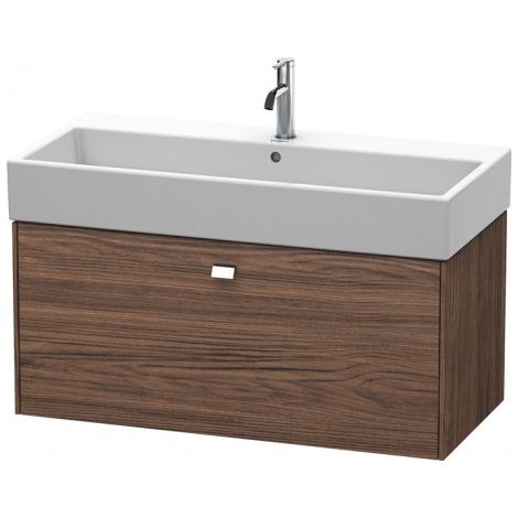 Meuble sous-vasque BRIOSO poignée chromé 442x984x459mm noyer foncé