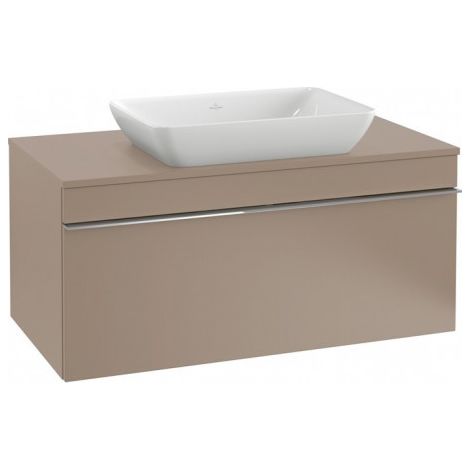 Villeroy & Boch Venticello Meuble sous-lavabo A945, 757x436x502mm, Coloris: Blanc mat, poignée : chrome brillant - A94501MS