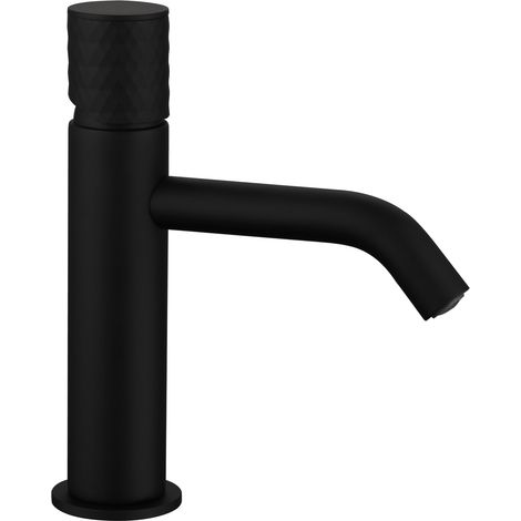 Grifo de Lavabo Modelo HELIOS Fabricado en Latón Monomando Acabado en Negro (1/2)