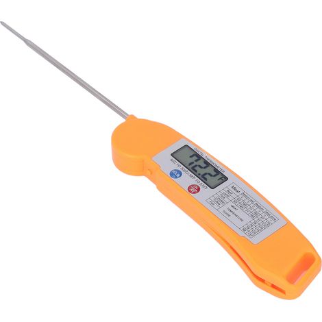 Thermomètre alimentaire électronique numérique pliable et intelligent à lecture directe pour la cuisson des oranges (1/5)
