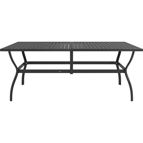 Maison Exclusive - Gartentisch Anthrazit 190x80x72 cm Stahl (1/5)