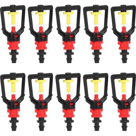 Packung mit 30 wassersparenden Bewässerungssprinklern, Schnellkupplungen für 4/7 mm Schläuche, geeignet für hohe Kulturen, Gemüse und landwirtschaftliche Flächen. (1/5)