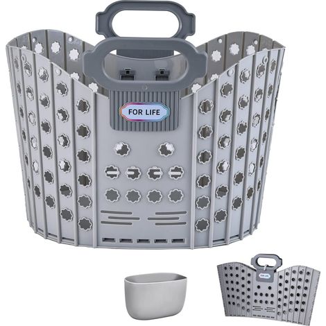 Panier à linge pliable avec poignées, grand panier à vêtements pliable pour rangement en du linge (1/5)