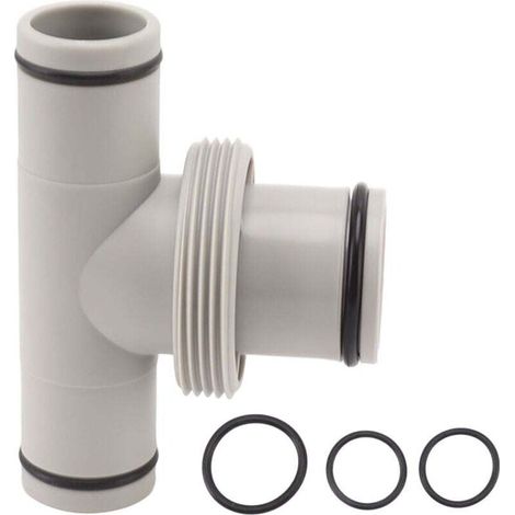 1,5"-auf-1,25"-Poolschlauchadapter, T-Gewinde-Pumpenanschluss, Schlauchkolben für die Wartung von Aufstellpools – Crezuo