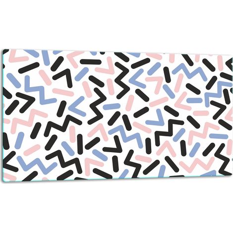Tabla de cortar de vidrio de 52x30 cm con diseño artístico (1/5)
