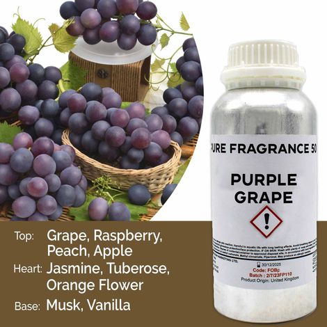 Huile parfumée pure de raisin violet - 500 ml- Vendu par 1