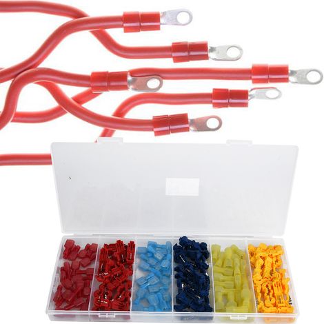 120-teiliges Schnellverbinder-Sortiment (rot, blau, gelb, Stecker, Buchse) (1/4)