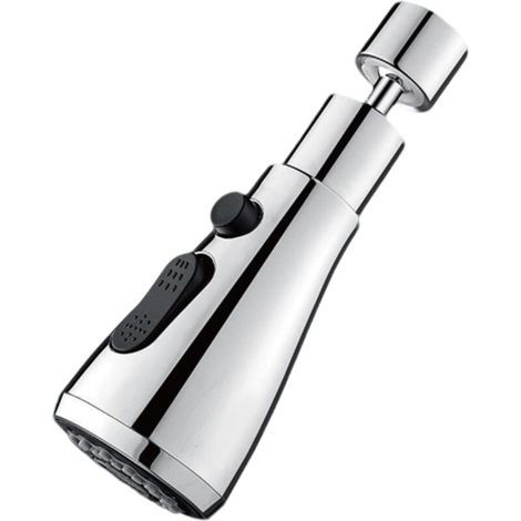 Mitigeur Cuisine, Douchette Evier Cuisine 360° Rotatif 3 Modes Avec Mousseur Robinet Anti, Éclaboussures, Adaptateurs Multi-Tailles Pour Évier De Cuisine (13.56cm) (1/5)