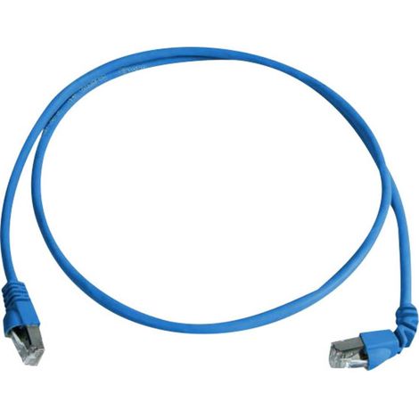 Telegärtner 100008291 RJ45 Câble réseau, câble patch CAT 6a S/FTP 2.00 m bleu ignifuge, sans halogène 1 pc(s) Y628981 (1/4)