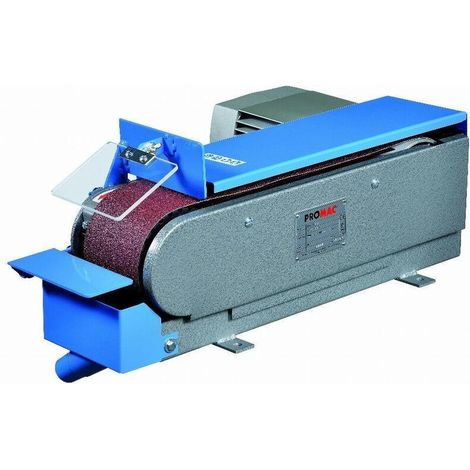 Ponceuse à bande Promac 331C 400V triphasée 0,73kW bande 100x1220mm avec sortie d'aspiration de 36mm