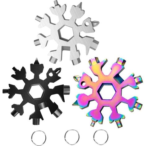 Clé multi-outils 3 pièces 18-en-1 inox tournevis PH décapsuleur (1/5)