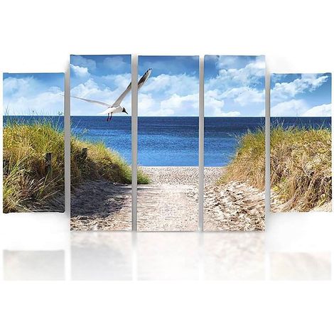 Tableau descente vers la mer - 150 x 100 cm (1/5)